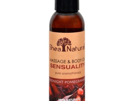 Shea Natural Massage And Body Oil - Sensual Midnight Pomegranate - 4 Oz Discount