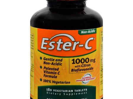 American Health Ester-c With Citrus Bioflavonoids - 1000 Mg - 180 Vegetarian Tablets Fashion