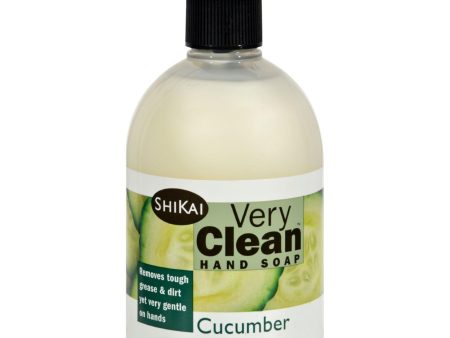 Shikai Products Hand Soap - Very Clean Cucumber - 12 Oz Online now