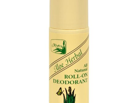 Alvera All Natural Roll-on Deodorant Aloe Herbal - 3 Fl Oz Discount