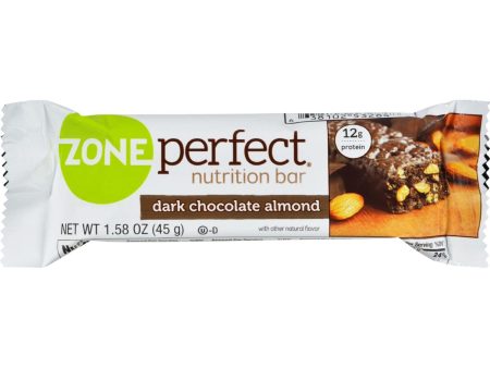 Zone Nutrition Bar - Dark Chocolate Almond - Case Of 12 - 1.58 Oz Cheap