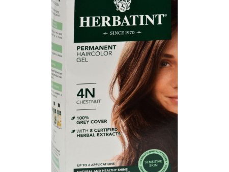 Herbatint Permanent Herbal Haircolour Gel 4n Chestnut - 135 Ml For Discount