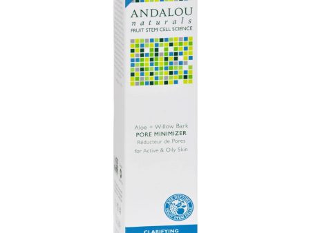 Andalou Naturals Clarifying Aloe Plus Willow Bark Pore Minimizer - 6 Fl Oz Discount