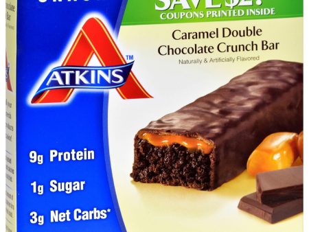 Atkins Advantage Bar Caramel Double Chocolate Crunch - 5 Bars Cheap