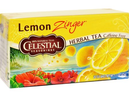 Celestial Seasonings Herbal Tea - Lemon Zinger - 20 Bags Cheap