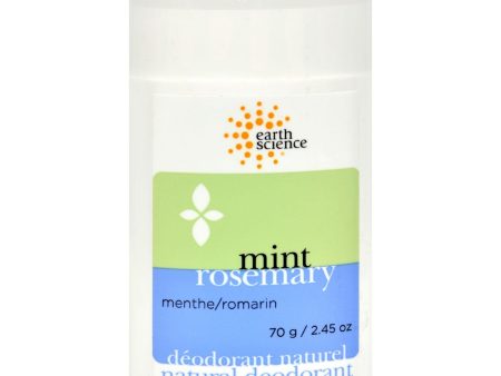 Earth Science Deodorant Natural Mint Rosemary - 2.5 Oz For Discount