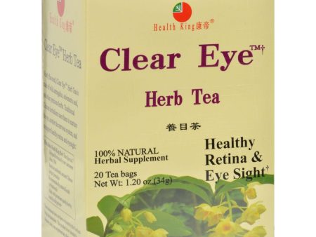 Health King Clear Eye Herb Tea - 20 Tea Bags Online now