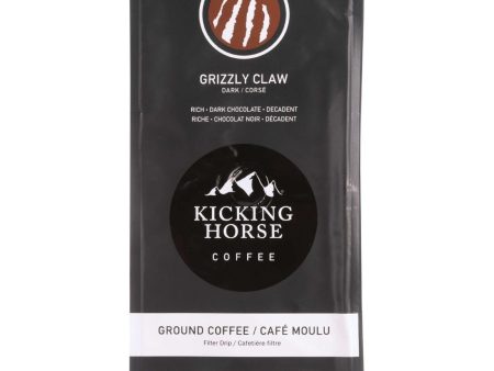 Kicking Horse Coffee - Organic - Ground - Grizzly Claw - Dark Roast - 10 Oz - Case Of 6 For Cheap