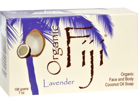 Organic Fiji Organic Face And Body Coconut Oil Soap Lavender - 7 Oz For Sale