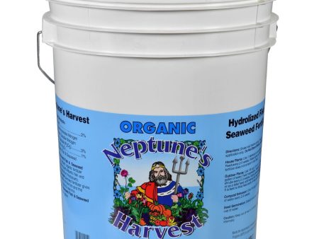 Neptune s Harvest Fish And Seaweed Fertilizer Blend - Blue Label - 5 Gallon Online Sale