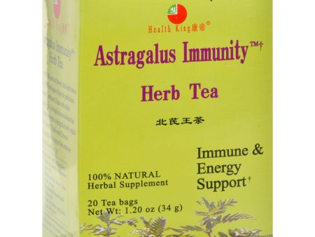 Health King Astragalus Immunity Herb Tea - 20 Tea Bags Discount