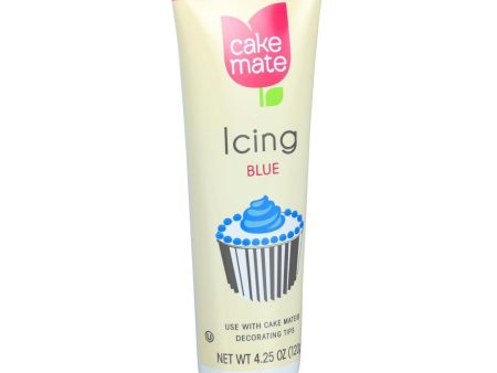 Cake Mate Decorating Icing - Blue - 4.25 Oz - Case Of 6 Online