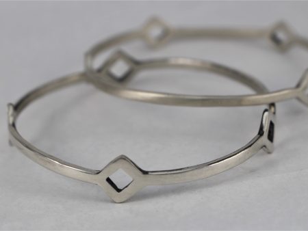 Circle Square Bangle For Sale