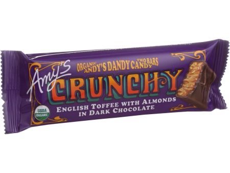 Amy s Organic Andy s Dandy Candy Bar - Crunchy - 1.5 Oz Bars - Case Of 12 Online Sale