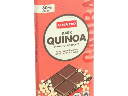 Alter Eco Americas Organic Chocolate Bar - Dark Quinoa - 2.82 Oz Bars - Case Of 12 Discount