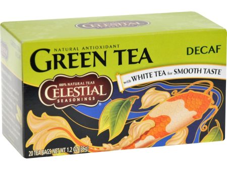 Celestial Seasonings Green Tea Caffeine Free - 20 Tea Bags - Case Of 6 Online Hot Sale