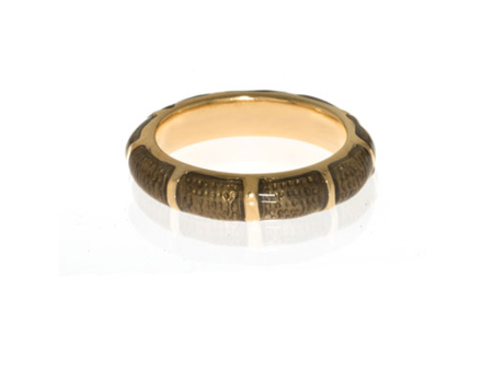 Brown Snakeskin Segmented Bamboo Ring Supply