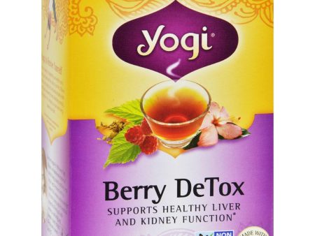 Yogi Detox Herbal Tea Caffeine Free Berry - 16 Tea Bags - Case Of 6 Fashion