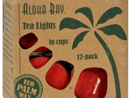 Aloha Bay Tea Light - Red - 12-.7 Oz Online Hot Sale