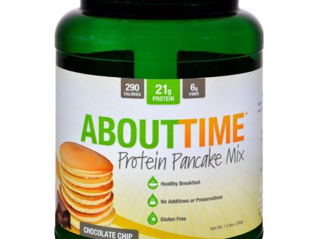 About Time Protein Pancake Mix - Chocolate Chip - 1.5 Lb For Discount