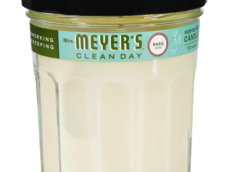 Mrs. Meyer s Soy Candle - Basil - 7.2 Oz Sale