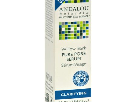 Andalou Naturals Clarifying Willow Bark Pure Pore Serum - 11 Fl Oz For Sale