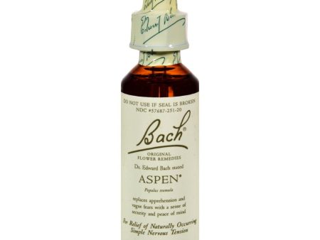 Bach Flower Remedies Essence Aspen - 0.7 Fl Oz Online now