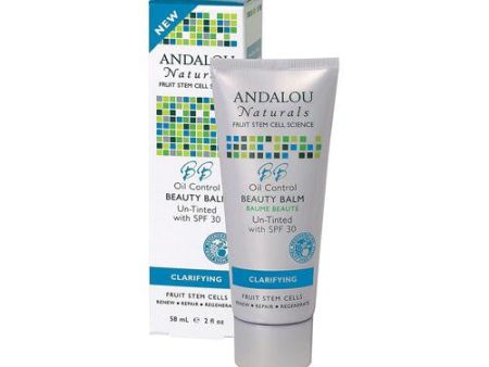 Andalou Naturals Clarifying Oil Control Beauty Balm Un-tinted With Spf30 - 2 Fl Oz For Discount