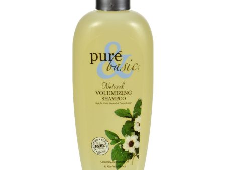 Pure And Basic Natural Volumizing Shampoo Cool Peppermint - 12 Fl Oz Online