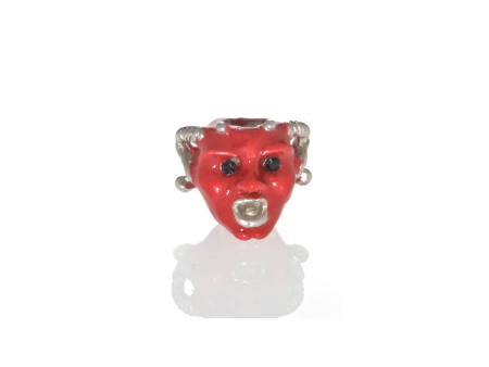 Red Goldtone Horned Gargoyle Charm Online