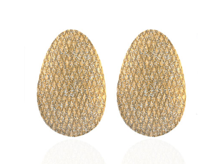 Stardust Goldtone Button Earring For Cheap