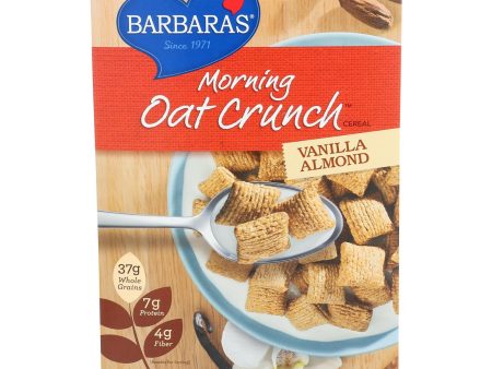 Barbara s Bakery Morning Oat Crunch Cereal - Vanilla Almond - Case Of 6 - 14 Oz. Online Hot Sale