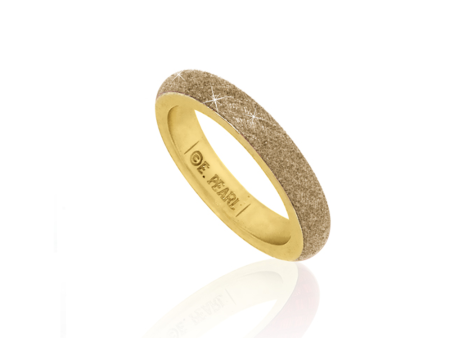 Goldtone Stardust Snakeskin Ring Fashion