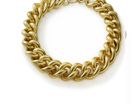 BRIDGET BOLD CURB CHAIN BRACELET Discount