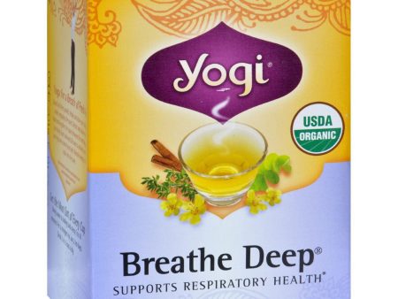 Yogi Tea Breathe Deep - Caffeine Free - 16 Tea Bags Online Hot Sale