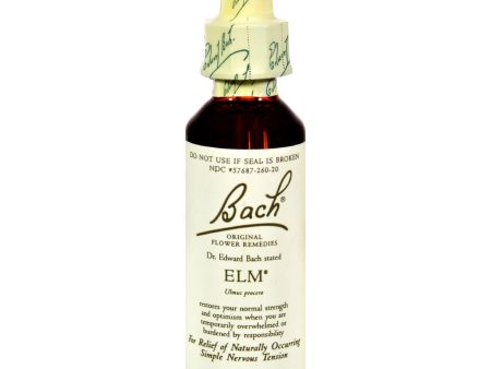 Bach Flower Remedies Essence Elm - 0.7 Fl Oz Online