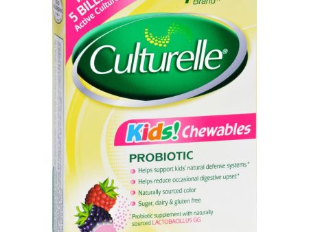 Culturelle Kids Chewables Probiotic Natural Bursting Berry - 30 Chewable Tablets Online Sale