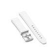 Rubber strap with buckle, White For Discount