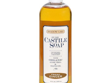 Shadow Lake Pure Castile Soap - Fresh Ginger - 16 Fl Oz - Case Of 6 Online