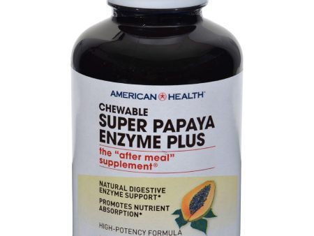 American Health Super Papaya Enzyme Plus Chewable - 360 Chewable Tablets Online Hot Sale