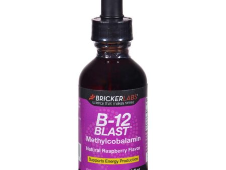 Bricker Labs B-12 Blast - Methylcobalamin - Natural Raspberry - 2 Oz Sale