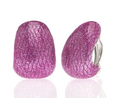 Stardust Fushia Clip Earring Hot on Sale