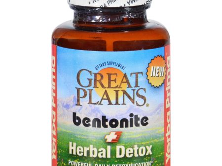 Yerba Prima Great Plains Bentonite And Detox - 60 Capsules Sale