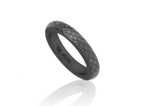 Hematite Stardust Snakeskin Ring Online Sale