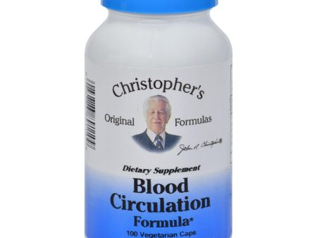 Dr. Christopher s Blood Circulation Formula - 465 Mg - 100 Vegetarian Capsules Hot on Sale