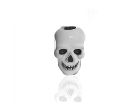 Me Me™ White Skull Charm With Black Eyes Hot on Sale