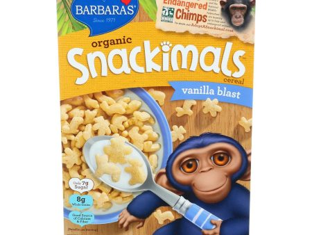 Barbara s Bakery Organic Snackimals Cereal - Vanilla - Case Of 12 - 9 Oz. Online Sale