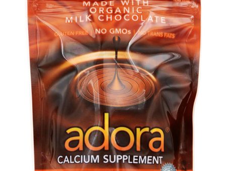 Adora Calcium Supplement Disk - Organic - Milk Chocolate - 30 Ct - 1 Case Cheap