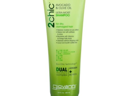 Giovanni Hair Care Products Shampoo - 2chic Avocado And Olive Oil - 8.5 Oz Online now