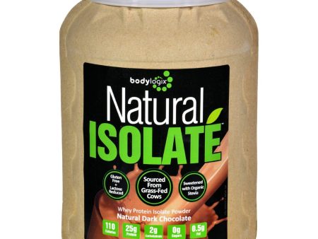 Bodylogix Isolate Powder - Natural Whey - Dark Chocolate - 1.85 Lb For Sale